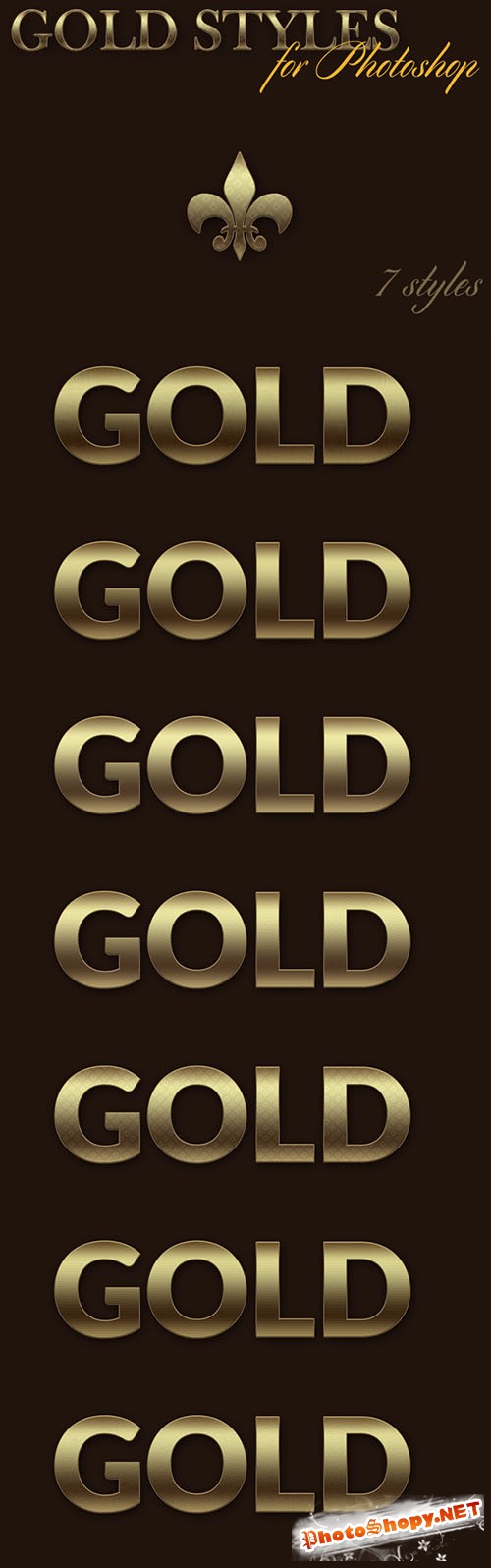 Designtnt - Gold Photoshop Styles