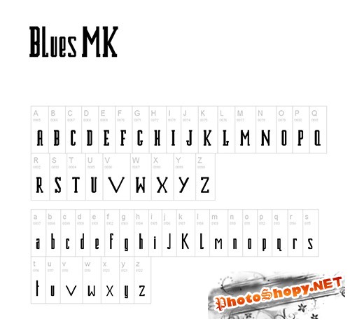 Blues MK2 Fonts Set