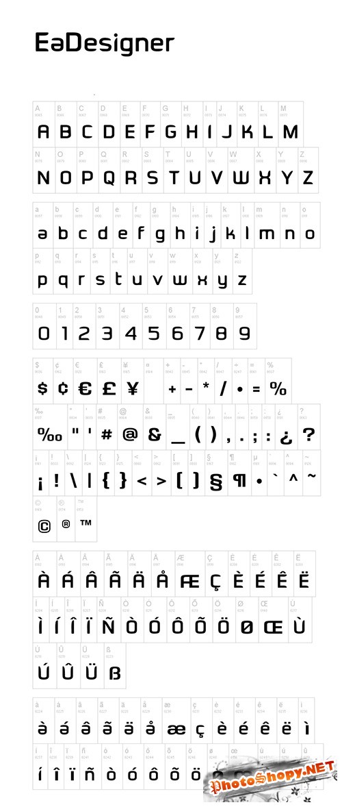 EaDesigner Fonts Set