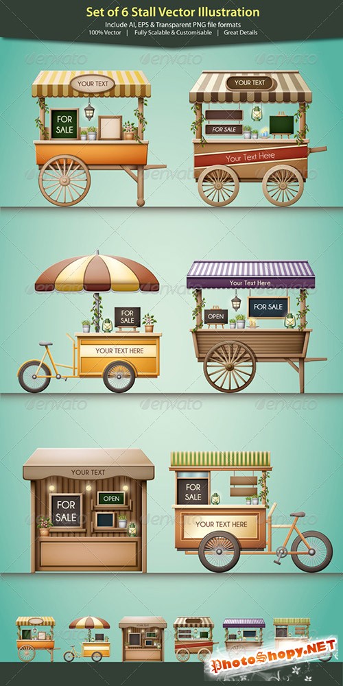 GraphicRiver - Stall Vector Illustration 5404573