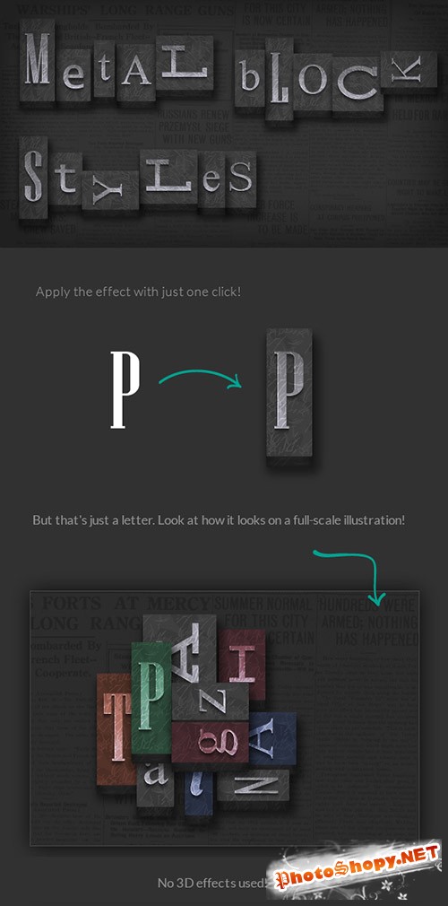 Metal Print Block Generator for Vector Illustrator